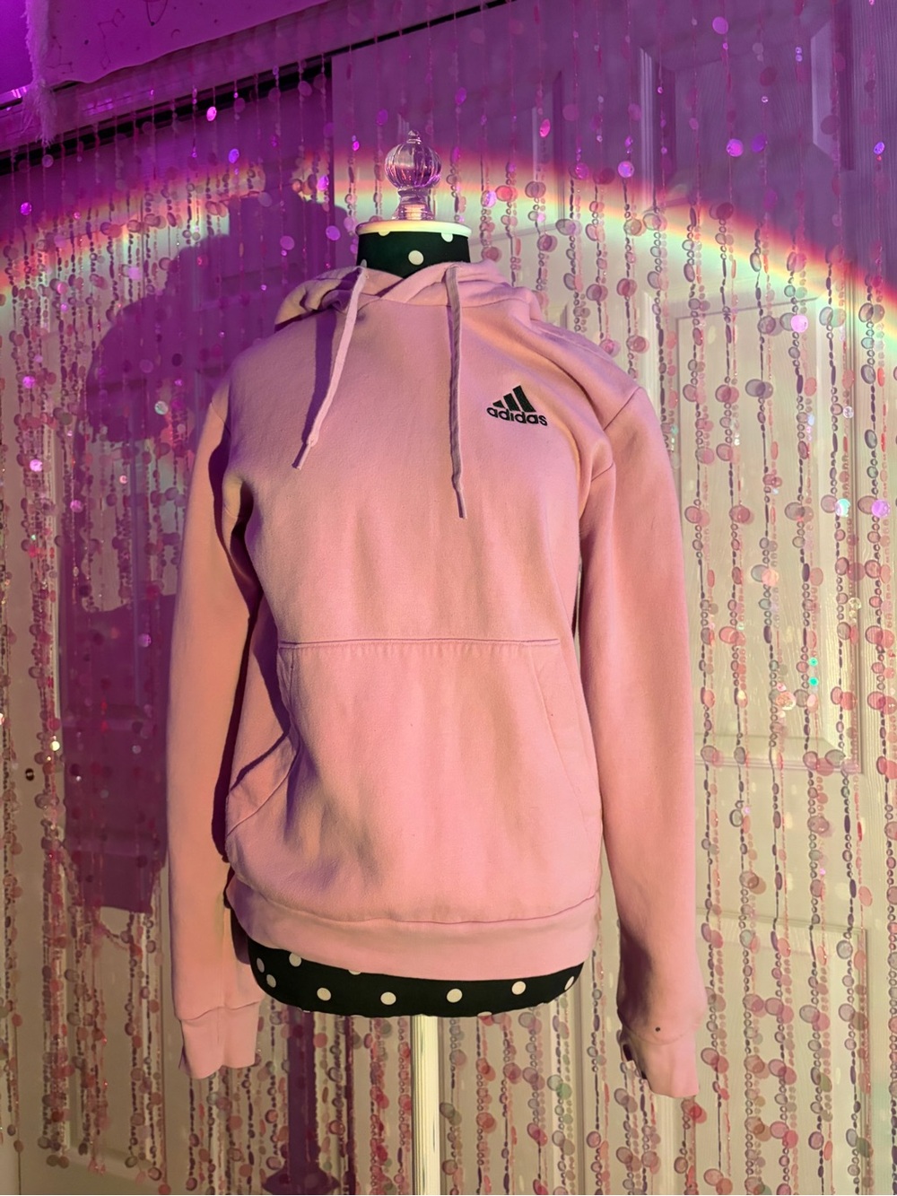 adidas Light Pink Pullover Hoodie